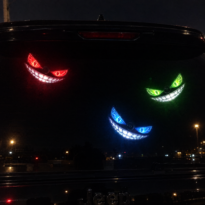 NightSmirk – Solar LED Evil Grin Car Window Light