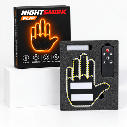 NightSmirk FLIP – LED Gesture Car Window Light