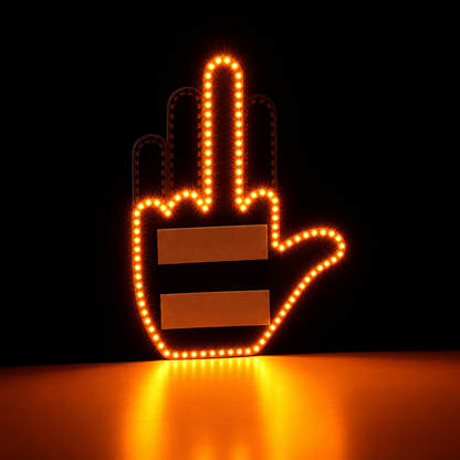 NightSmirk FLIP – LED Gesture Car Window Light