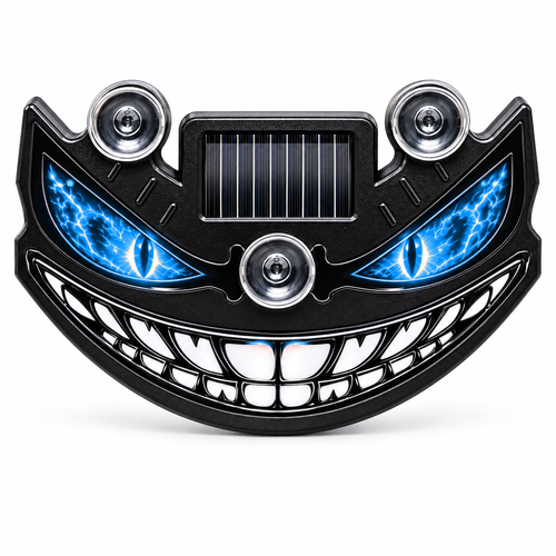 NightSmirk – Solar LED Evil Grin Car Window Light
